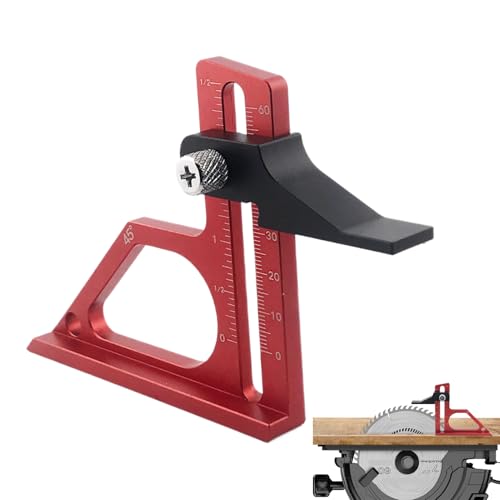 Hlagmix Tischkreissägen Höhenmesser | Einstellbarer Messadapter Für Fräsgeräte,Multifunktionales Tischkreissäge-Zubehör Mit Verschleißfestem Messwerkzeug Für Präzisionsmetallbearbeitung von Hlagmix
