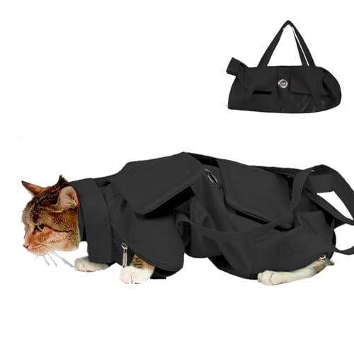 Hlagmix Weiche Katzentragetasche, große Tragetasche für Katzen, geräumige, ergonomische Tasche, Aufbewahrung für Outdoor-Reisen, Wandern, Transport, Fellpflege, Tierarztbesuche Hlagmix Weiche Katzentragetasche, große Tragetasche für Katzen, geräumige, ergonomische Tasche, Aufbewahrung für Outdoor-Reisen, Wandern, Transport, Fellpflege, Tierarztbesuche von Hlagmix