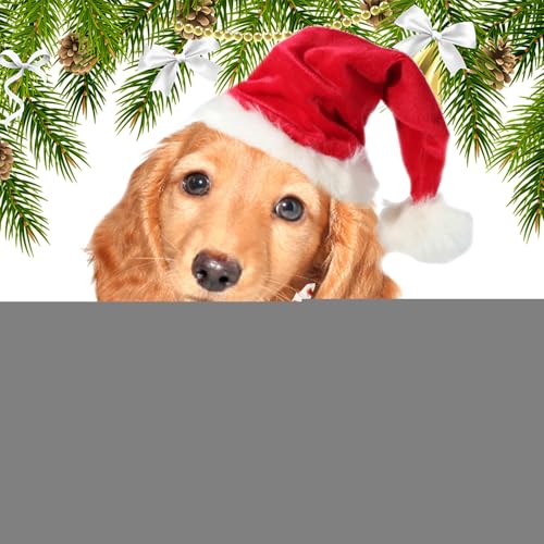Hlagmix Weihnachtslätzchen für Haustiere, Weihnachtslätzchen für Hunde - Verstellbare Hundehalstücher, weihnachtliche Hundelätzchen - Reversibler Haustier-Zubehör-Spitzensüßer Haustier-Schal für von Hlagmix