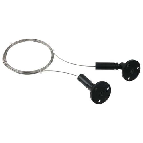 Hlennotor 1,5 mm X 9,8 Fuß Verstellbares Aufhängedraht-Set, Robustes Bildaufhängezubehör, Aufhängekabel Aus Aluminiumlegierung, Schwarz Hlennotor 1,5 mm X 9,8 Fuß Verstellbares Aufhängedraht-Set, Robustes Bildaufhängezubehör, Aufhängekabel Aus Aluminiumlegierung, Schwarz von Hlennotor