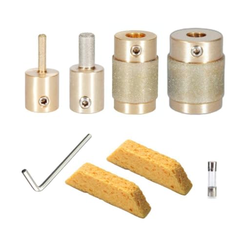 Hlennotor 1 3/4 1/4 1/8 Buntglas Diamond Bit -Werkzeuge Glasmühle für Buntglaswerkzeuge und Vorräte für Buntglaskombinationsset von Hlennotor