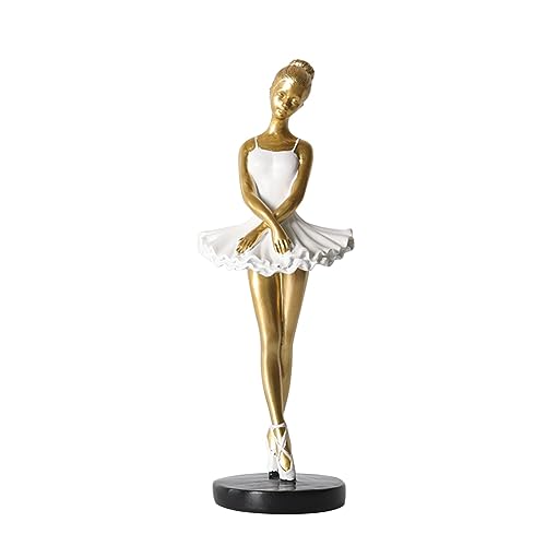 Hlennotor 1 Stück Ballett-Tänzerin-Ornament, Tanzende Mädchen-Statue, Kreative Kunstornamente, Elegante Dekoration für Schlafzimmer, Schreibtisch, Fensterbank, Langlebig, B Hlennotor 1 Stück Ballett-Tänzerin-Ornament, Tanzende Mädchen-Statue, Kreative Kunstornamente, Elegante Dekoration für Schlafzimmer, Schreibtisch, Fensterbank, Langlebig, B von Hlennotor