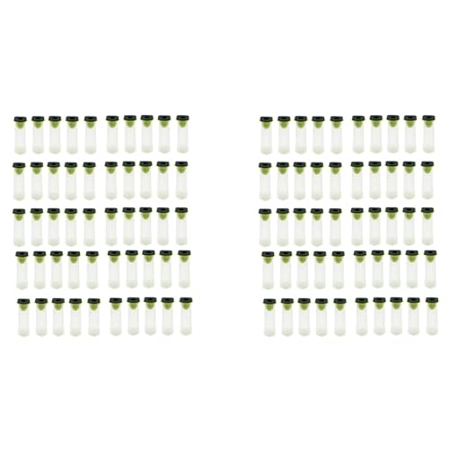 Hlennotor 100 Stück Bienenkönigin-Rollkäfig - Kunststoff-Imkerei-Königin-Becher-Set. Bienenkönigin-Rollkäfig-Back-Becherhalter, Bienenzucht-Werkzeuge. von Hlennotor