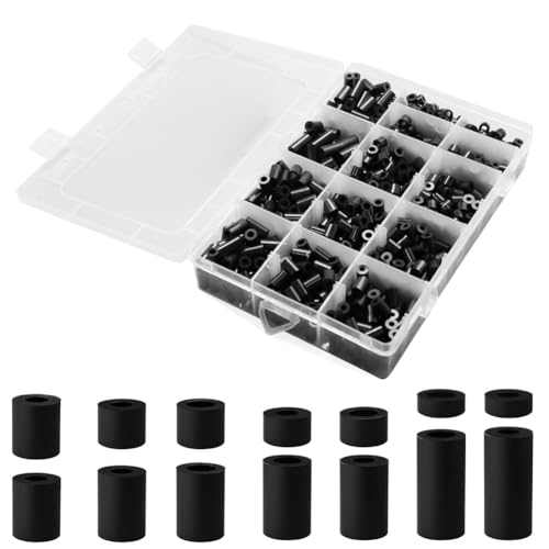 Hlennotor 1000 St¨¹ck Nylon-Abstandshalter, Schraubenabstandshalter, Steckdosenabstandshalter f¨¹r Elektrokasten, Runder Abstandshalter von Hlennotor