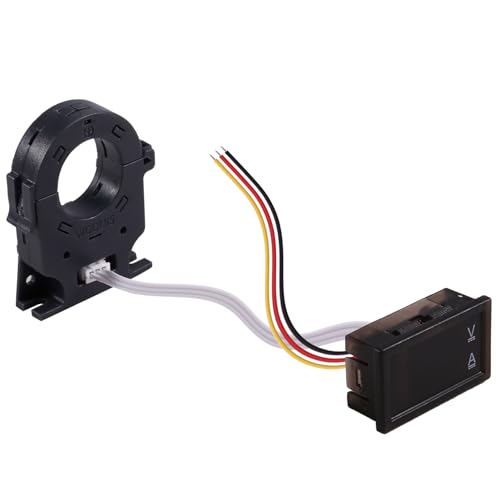 Hlennotor 100A Gleichstrom-Digitalamperemeter und Isoliertes Voltmeter Zur Überwachung der Autobatterie, Kompatibel mit 12V-72V-Systemen von Hlennotor
