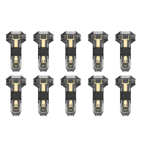 Hlennotor 10pcs T Tippen Sie auf 16-20 AWG -Drähte, 3 Wege 1 Pin Niedrigspannungsspleiße - Kein Drahtstreifen Erforderlich von Hlennotor