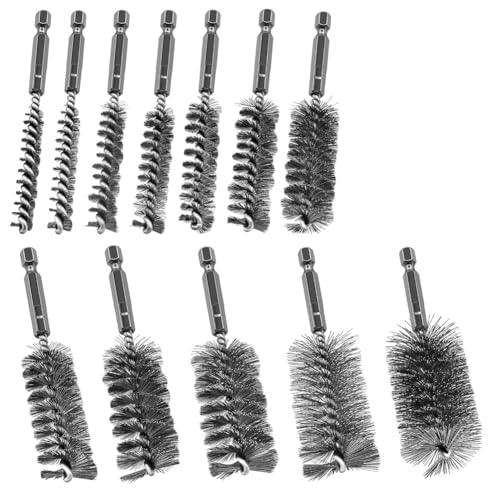 Hlennotor 12 -Pcs Edelstahlbohrungsbürsten Edelstahl Drahtbürste Schleifbohrdrahtbinsel mit 1/4 "Hex Shank Hlennotor 12 -Pcs Edelstahlbohrungsbürsten Edelstahl Drahtbürste Schleifbohrdrahtbinsel mit 1/4 "Hex Shank von Hlennotor