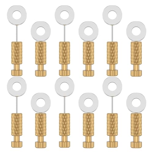 Hlennotor 12 Stück Positionierungsnadeln für Ledernähte, Handgefertigte Positionierungsstifte für DIY-Leder, 12 mm 18 Mm, Nadeln zum Selbermachen Von Lederarbeiten von Hlennotor