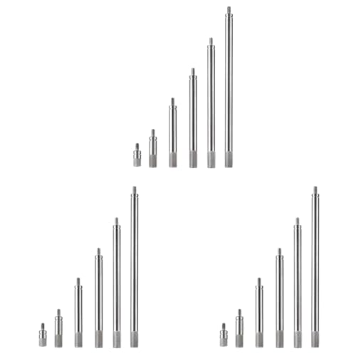 Hlennotor 18-Teiliges Messuhr-Verlängerungsstangen-Set, M2.5-Gewinde, 10-100 mm Verlängerungsstange, Messung für Messuhren und Digitalanzeigen von Hlennotor