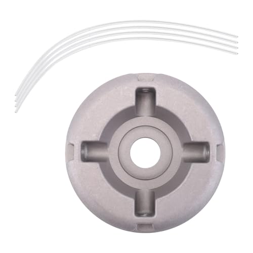 Hlennotor 1pc Universal Aluminiumlegierung Rasenmäher Kopfmäher Kopf mit Nylon Stahl Rasenmähungslinie Rasenmäherersatzteile von Hlennotor