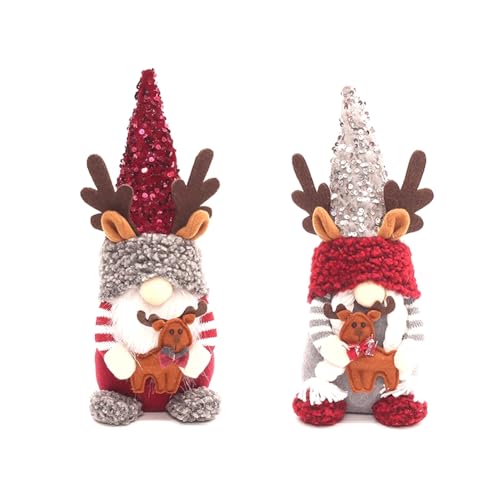 Hlennotor 2 Stück Weihnachtszwerge Aus Plüsch, Weihnachtszwerg, Schwedischer Weihnachtsmann, Tomte-Stoff Hlennotor 2 Stück Weihnachtszwerge Aus Plüsch, Weihnachtszwerg, Schwedischer Weihnachtsmann, Tomte-Stoff von Hlennotor