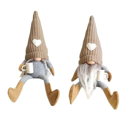 Hlennotor 2 Stück Zwerge Aus Plüsch, Bar-Dekoration, Handgefertigte Schwedische Tomte-Zwerge, Geschenke für Zuhause, Küche, Kaffeestation, Tisch, Regal, Dekoration Hlennotor 2 Stück Zwerge Aus Plüsch, Bar-Dekoration, Handgefertigte Schwedische Tomte-Zwerge, Geschenke für Zuhause, Küche, Kaffeestation, Tisch, Regal, Dekoration von Hlennotor