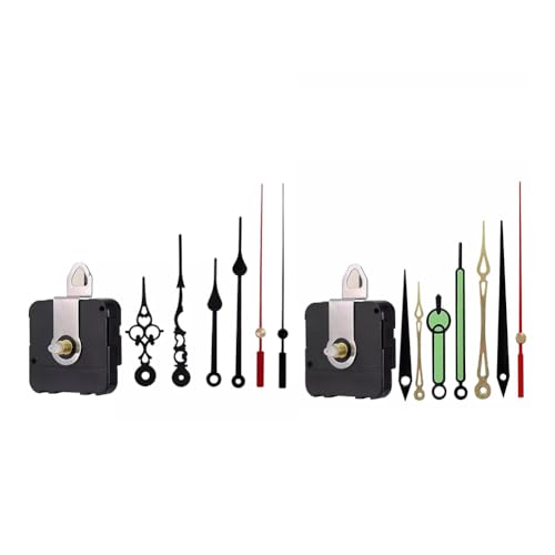 Hlennotor 2-Teiliges DIY-Werkzeug, Quarz-Wanduhr-Uhrwerk, Set, Ersatzmotor, Uhrzubeh?r f¨¹r die Uhrreparatur von Hlennotor