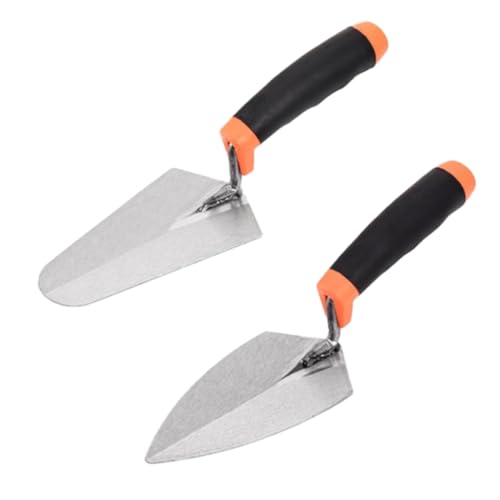 Hlennotor 2-Teiliges Fugenkelle- und Glättekelle-Set, 6-Mauerwerks-Handwerkzeug mit Weichem, Randkelle, Maurerkelle von Hlennotor