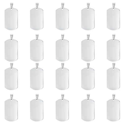 Hlennotor 20 St¨¹ck Edelstahl-Stanzrohlinge f¨¹r Hundemarken-Anh?nger mit Druckkn?pfen Zur Schmuckherstellung, Haustier-ID-Namensschilder, Kunsthandwerk Hlennotor 20 St¨¹ck Edelstahl-Stanzrohlinge f¨¹r Hundemarken-Anh?nger mit Druckkn?pfen Zur Schmuckherstellung, Haustier-ID-Namensschilder, Kunsthandwerk von Hlennotor