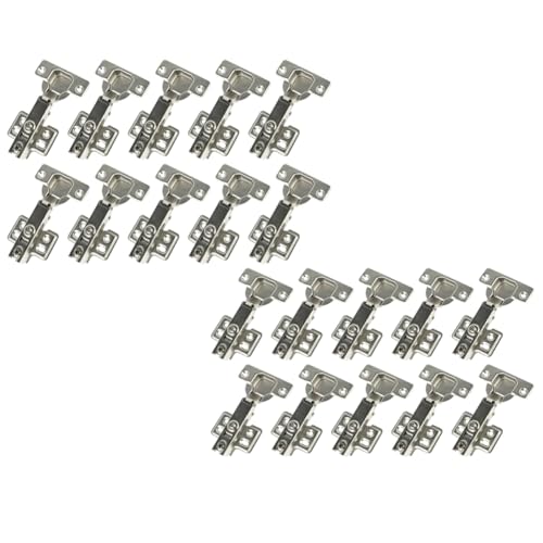 Hlennotor 20 Stück 20 Stück Scharniere, Hydraulische Schranktürscharniere, Dämpfer, Puffer, Sanftes, Leises Schließen für Alle Küchenschrankmöbel Hlennotor 20 Stück 20 Stück Scharniere, Hydraulische Schranktürscharniere, Dämpfer, Puffer, Sanftes, Leises Schließen für Alle Küchenschrankmöbel von Hlennotor