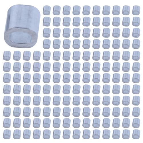 Hlennotor 2000 Stücke 1Mm Stahl Draht Seil Aluminium Aderendhülsen Ärmel Silber Ton Hlennotor 2000 Stücke 1Mm Stahl Draht Seil Aluminium Aderendhülsen Ärmel Silber Ton von Hlennotor