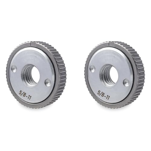 Hlennotor 2Stück 5/8-11 Schleifmutter, Schnellspanner-Winkelschleifer-Flanschmutter Schleifer-Kontermutter für Winkelschleifer-Ersatzteil Hlennotor 2Stück 5/8-11 Schleifmutter, Schnellspanner-Winkelschleifer-Flanschmutter Schleifer-Kontermutter für Winkelschleifer-Ersatzteil von Hlennotor