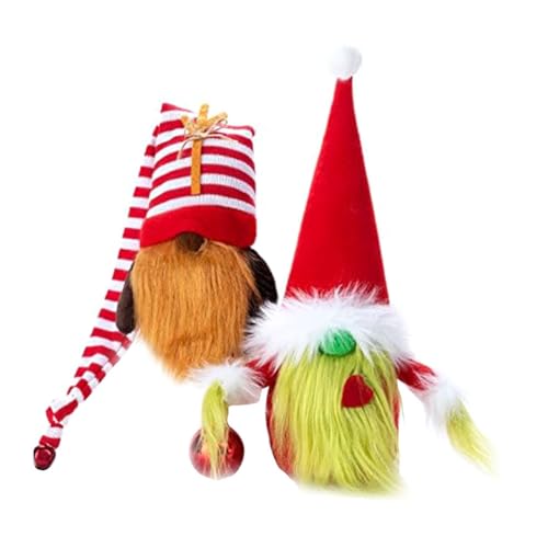 Hlennotor 2er-Pack Weihnachtswichtel-Dekorationen Handgefertigte Plüschwichtel Ornament Skandinavischer Weihnachtsmann Weihnachtstisch Etagere Ornament Hlennotor 2er-Pack Weihnachtswichtel-Dekorationen Handgefertigte Plüschwichtel Ornament Skandinavischer Weihnachtsmann Weihnachtstisch Etagere Ornament von Hlennotor