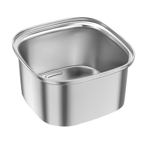 Hlennotor 3-Liter-Wassernapf f¨¹r Hunde, 101 Oz, Edelstahl-Hundenapf, Kein Versch¨¹tten, ?e Kapazit?t, Wassernapf f¨¹r Hundefutter, Langsame Wasserzufuhr, Einfach zu Verwenden, Silberfarben von Hlennotor