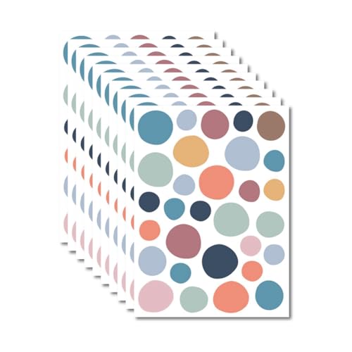 Hlennotor 300 Stück Gepunktete Wandaufkleber zum Abziehen und Aufkleben, Wandaufkleber, für Kinderzimmer, Tapete, Schlafzimmer Hlennotor 300 Stück Gepunktete Wandaufkleber zum Abziehen und Aufkleben, Wandaufkleber, für Kinderzimmer, Tapete, Schlafzimmer von Hlennotor