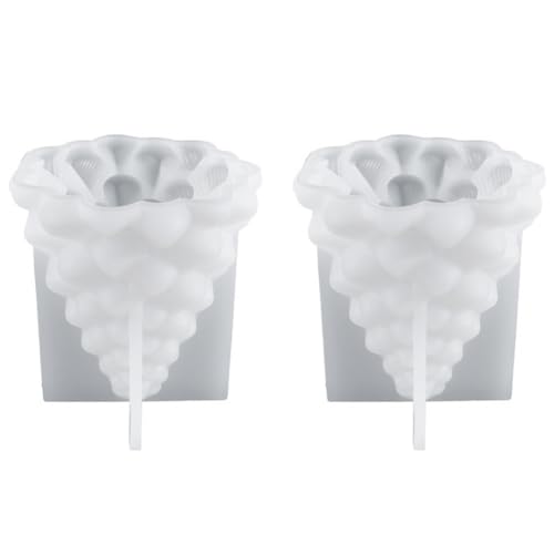 Hlennotor 3D-Silikonform zum Selbermachen, Schmuck, Lichthalter, Epoxidharzform, DIY-Form für Fondant, Kuchen, Aromatherapie-Kerze, Langlebig von Hlennotor