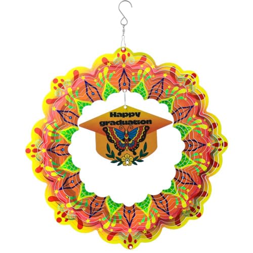 Hlennotor 3D Wind Spinner Spiral für Garten Dekoration, Sich Drehende Windspiele zum Aufhängen, Dekoration für Zuhause im Freien von Hlennotor