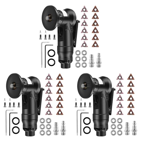 Hlennotor 3X Pneumatisches Anfaswerkzeug, 45-Grad-Anfasmaschine zum Entgraten und Trimmen Von Metall, Anfasmaschine, Bogenkanten-Abschrägungssatz von Hlennotor