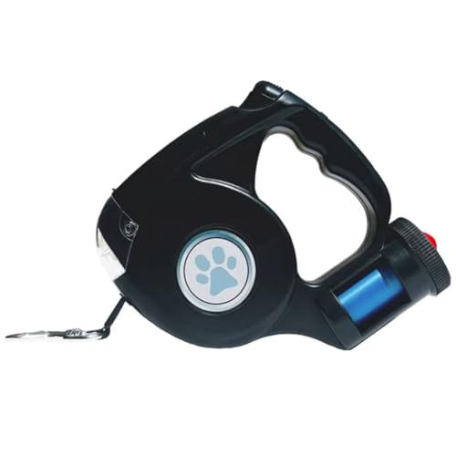 Hlennotor 4,5 M Multifunktional Pet Leinen LEIN LEIN Taschenlampe Haustier Leine Hunde Blei Tier Outdoor Wanderbedarf Schwarz von Hlennotor