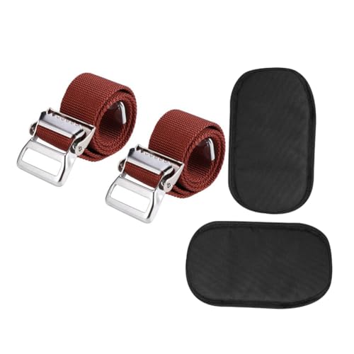 Hlennotor 4 Packungen Trockenbau-Stelzen-Ersatzteile, Komfort-Stelzenpolster, Schützende, Gepolsterte Beinbänder, Verstellbare Nylon-Stelzenbeingurte von Hlennotor