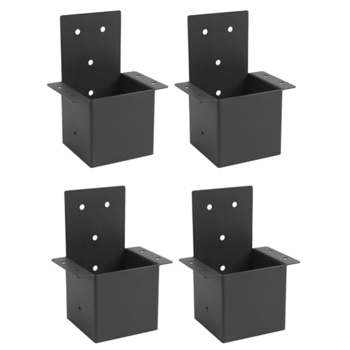 Hlennotor 4 Stk. Pergola-Halterungen (Tats?chlich 3,6 "X 3,6") Sparrenpfosten-Halterungen Pergola-Set, Gazebo-Halterungen Wandhalterungshalterung von Hlennotor