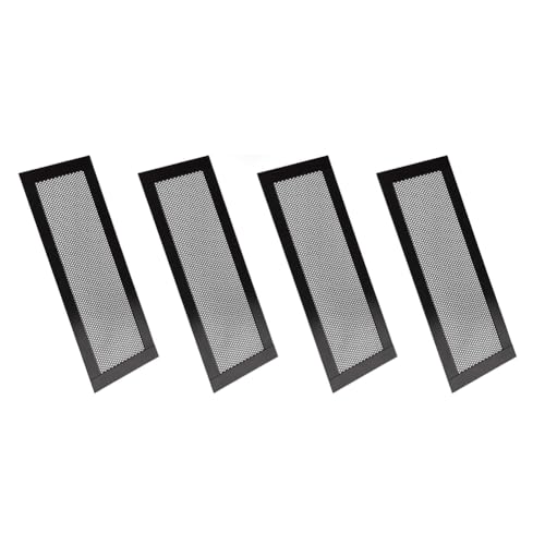 Hlennotor 4-Teilige Magnetische Bodenlüftungsabdeckung, 4 X 10, Belüftungsgitterabdeckung Aus PVC für Wand, Decke und Boden, Fängt Schmutz Auf, Langlebig von Hlennotor