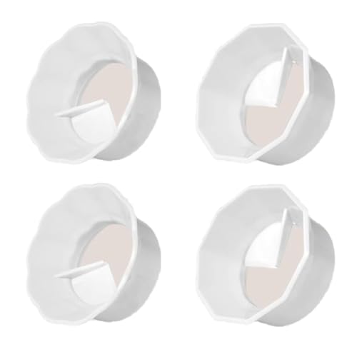 Hlennotor 4PCS Mokkakanne Pulverspender Typ Kaffeekanne Pulverring Drucklos Rotierende Flache Platte Schnelle Pulverabgabe von Hlennotor