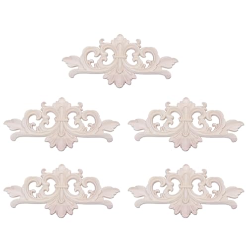 Hlennotor 5Stück 22 X 10 cm Geschnitzte Ecke Onlay Applique Decor Möbel Unbemalt Hlennotor 5Stück 22 X 10 cm Geschnitzte Ecke Onlay Applique Decor Möbel Unbemalt von Hlennotor