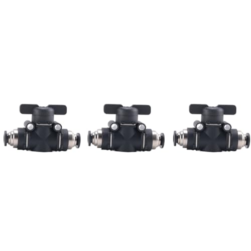 Hlennotor 6-Mm-Push-Connect-Ventil, Kugelhahn, 6-Mm-Luftstromregelventil, Schnellverbindungsventil, Rohrverschraubungen, 3er-Pack, Einfach zu Bedienen Hlennotor 6-Mm-Push-Connect-Ventil, Kugelhahn, 6-Mm-Luftstromregelventil, Schnellverbindungsventil, Rohrverschraubungen, 3er-Pack, Einfach zu Bedienen von Hlennotor