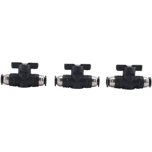 Hlennotor 8-Mm-Push-Connect-Ventil, Kugelhahn, 8-Mm-Luftstromregelventil, Schnellverbindungsventil, Rohrverschraubungen, 3er-Pack, Langlebig, Einfach zu Bedienen Hlennotor 8-Mm-Push-Connect-Ventil, Kugelhahn, 8-Mm-Luftstromregelventil, Schnellverbindungsventil, Rohrverschraubungen, 3er-Pack, Langlebig, Einfach zu Bedienen von Hlennotor