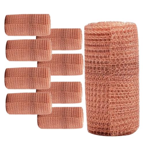 Hlennotor 9 St¨¹ck 12,7 cm X 3 Meter Kupfer-Strickdrahtgeflecht, Rostfreie Kupfergitterrolle f¨¹r Nagetiere, Kupfergitter f¨¹r Gartenhaus, Ideal zum Selbermachen Hlennotor 9 St¨¹ck 12,7 cm X 3 Meter Kupfer-Strickdrahtgeflecht, Rostfreie Kupfergitterrolle f¨¹r Nagetiere, Kupfergitter f¨¹r Gartenhaus, Ideal zum Selbermachen von Hlennotor