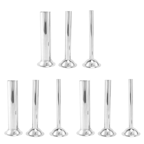 Hlennotor 9 Stücke Edelstahl Wurst Füllmaterial Füllrohre Trichter Düsen Ersatzteile Füllrohr, Basis Durchmesser: 58Mm von Hlennotor