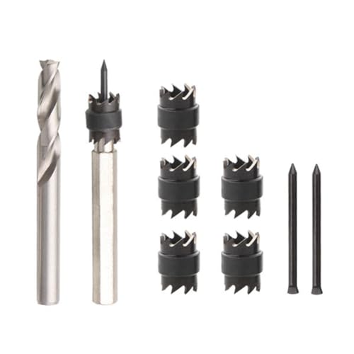 Hlennotor 9-Teiliges Set zum Entfernen Von Schweißpunkten, Bohrer Aus Schwarzem und Silbernem Stahl, Hochgeschwindigkeits-Stahl, Spot-Schweißbohrer, Elektrowerkzeugset. Hlennotor 9-Teiliges Set zum Entfernen Von Schweißpunkten, Bohrer Aus Schwarzem und Silbernem Stahl, Hochgeschwindigkeits-Stahl, Spot-Schweißbohrer, Elektrowerkzeugset. von Hlennotor
