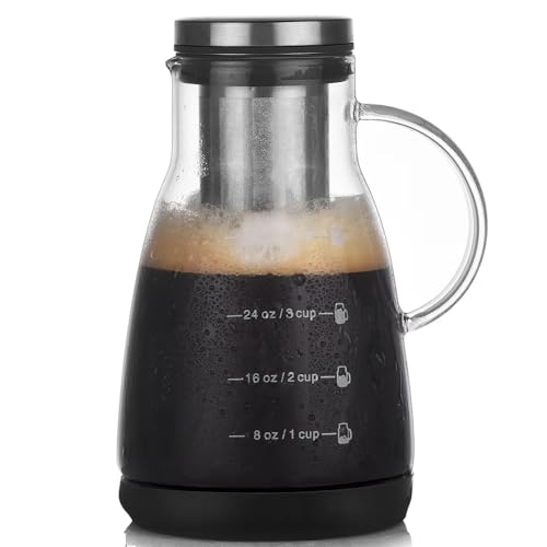 Hlennotor 960 Ml Dual-Use Cold Brew Kaffee- und Teezubereiter, Espresso-Eis-Tropfglaskanne mit Filter, Glaskanne f¨¹r Den Heimgebrauch Hlennotor 960 Ml Dual-Use Cold Brew Kaffee- und Teezubereiter, Espresso-Eis-Tropfglaskanne mit Filter, Glaskanne f¨¹r Den Heimgebrauch von Hlennotor