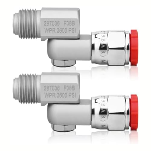 Hlennotor Airless Farbspritzpistole, Schwenkgelenk Kompatibel mit 235486, 7/8, 300° Drehung, Flexibilität Beim Malen Von Silbermetall, 2-Teilig. von Hlennotor