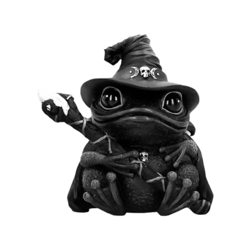 Hlennotor Animal Statue Home Decor Desktop Mittelstücke Harz Sammlerfiguren Beängstigende Schwarze Skulpturen Schafkatze von Hlennotor
