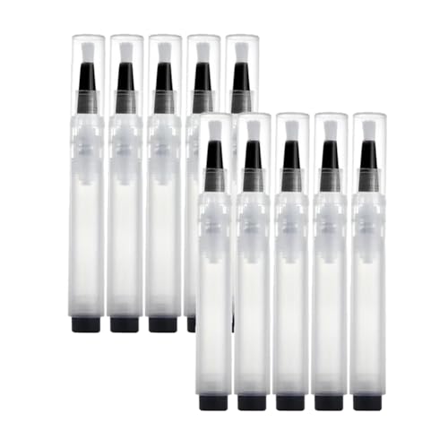 Hlennotor Anwendbarer, Ausfüllbarer Lackstiftpinsel, Lackausbesserungsstifte zum Drücken und Befüllen, für Wände, Möbel, Schränke, 10 Stück von Hlennotor