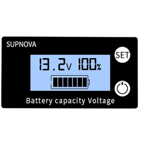 Hlennotor Batteriekapazitätsanzeigenmesser DC 8V-100V Blei-Säure-Lithium Lifepo4 Auto Motorradspannungsspannungsmesser 12V 24 V 48 V 72 V A von Hlennotor