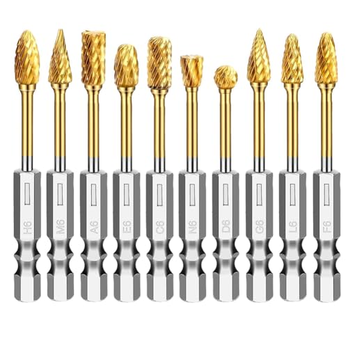Hlennotor Carbide-Burr-Set, Rotary-Burrs-Werkzeugset, Doppel-Cut-Frässtifte für die Schleifmaschine Hlennotor Carbide-Burr-Set, Rotary-Burrs-Werkzeugset, Doppel-Cut-Frässtifte für die Schleifmaschine von Hlennotor