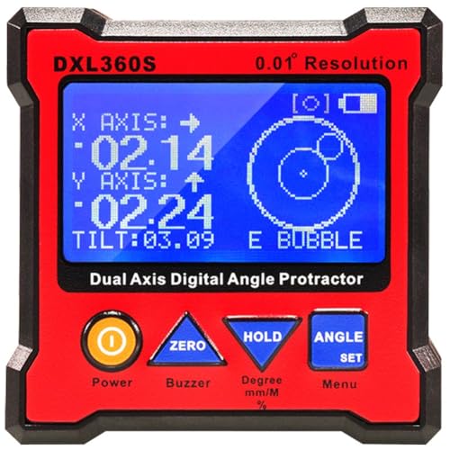 Hlennotor DXL360S Winkelmessger?t Dual-Achsen-Level-Messbox mit 5-Seitigem Magnetfu?, Dual-Achsen-Digital-Display-Nivellierger?t Elevation Meter Hlennotor DXL360S Winkelmessger?t Dual-Achsen-Level-Messbox mit 5-Seitigem Magnetfu?, Dual-Achsen-Digital-Display-Nivellierger?t Elevation Meter von Hlennotor