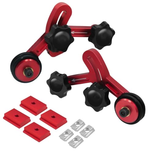 Hlennotor Einseitiger Vorschub, Holzbearbeitung, Multifunktionales Lagerrollenpresser-Set, Federbrett, Klapptisch, Sägetisch, DIY, Einfach zu Bedienen von Hlennotor
