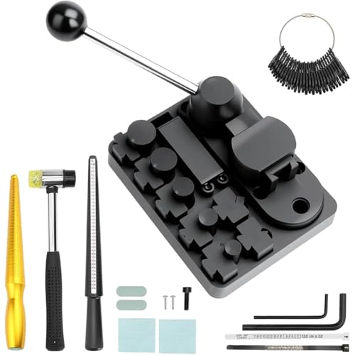 Hlennotor Einstellbare Sterbe Ring Bender Tool Kit-Precision-Draht-Biege-Werkzeug für Löffelringe, Weiche Schmuckzubereitungen für Kupfer von Hlennotor