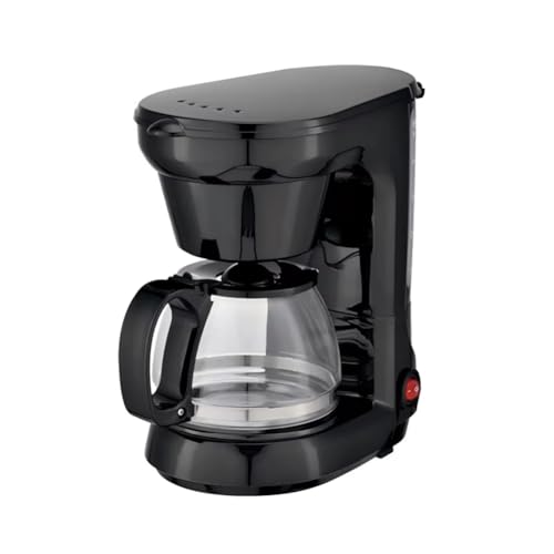 Hlennotor Elektrische Kaffeemaschine 750 Ml 6-Tassen-Filterkaffeemaschine mit Anti-Tropf-Funktion, Karaffe Aus Borosilikatglas, EU-Stecker von Hlennotor
