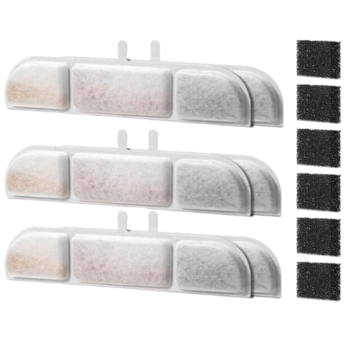 Hlennotor Ersatzfilter f¨¹r Trinkbrunnen, 2,5 L, f¨¹r Haustier-Trinkbrunnen, Filter mit Dreifachfiltration, Katzen-Wasserfilter, 6 St¨¹ck Hlennotor Ersatzfilter f¨¹r Trinkbrunnen, 2,5 L, f¨¹r Haustier-Trinkbrunnen, Filter mit Dreifachfiltration, Katzen-Wasserfilter, 6 St¨¹ck von Hlennotor